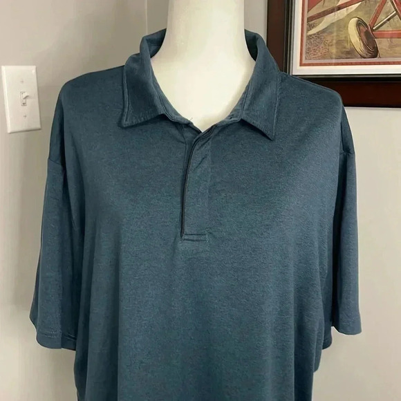 01. ALGO Polo OUTDOOR HIKE FISH SHIRT SIZE LARGE MENS - Picture 2 of 3